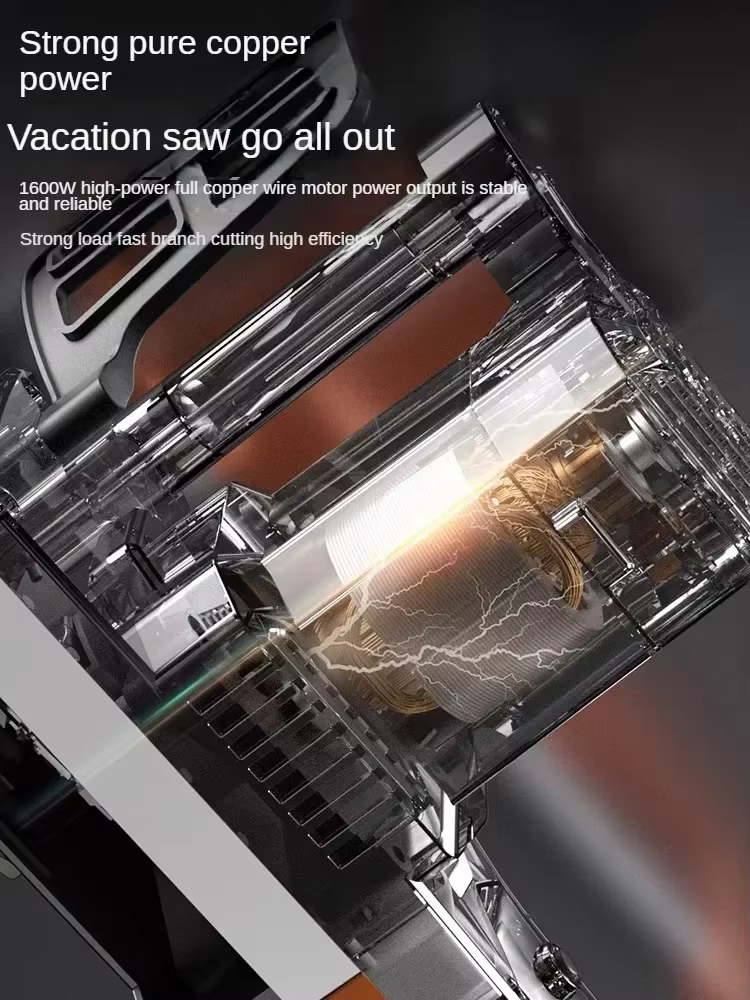 Scie électrique légère et compacte 220V pour l'élagage et la coupe des arbres QCW