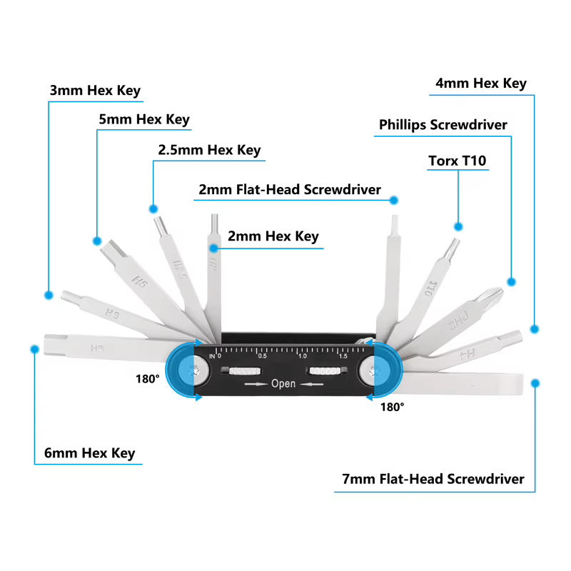 CAMVRapidly-Outil de poche pliant multi-10 en 1