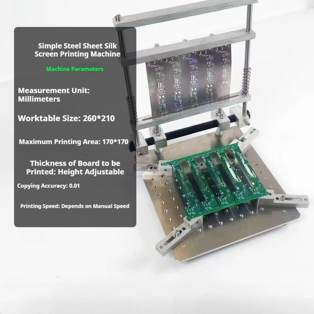 Plateforme d'impression manuelle de pâte à souder pour PCB en acier