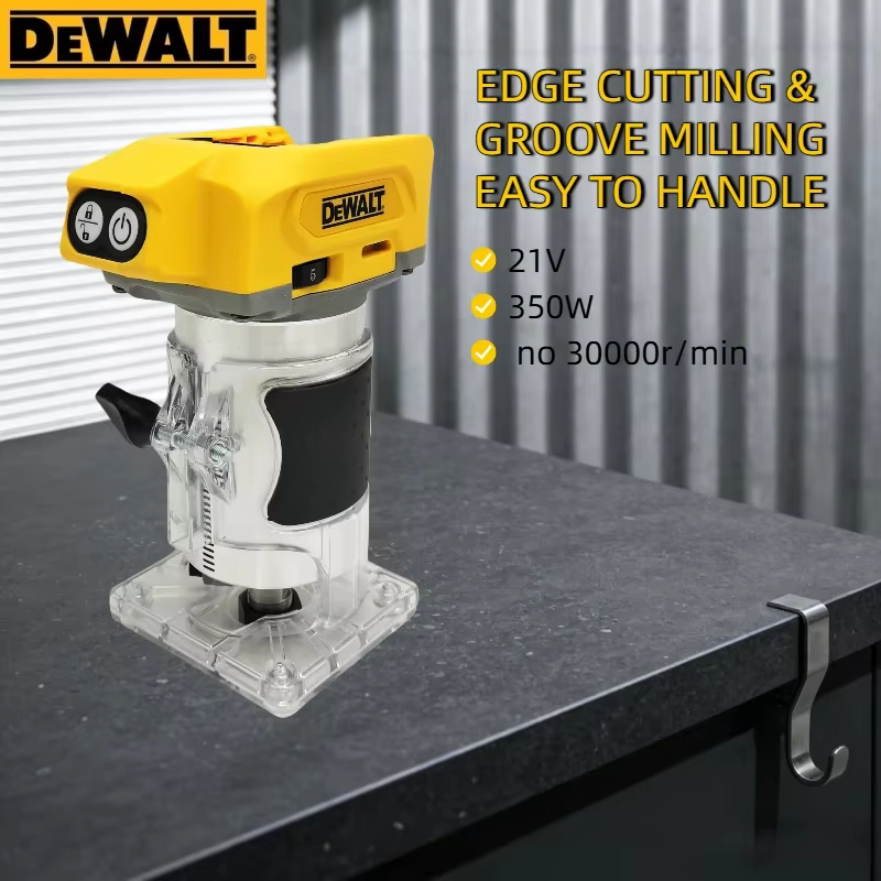 Routeur à bois sans fil Dewalt 33000 tr/min : Outil polyvalent sans fil conçu pour le rainurage