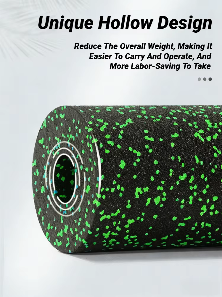 Rouleau en mousse pour exercices, portable, haute densité, creux, multifonctionnel, pour musculation et fitness