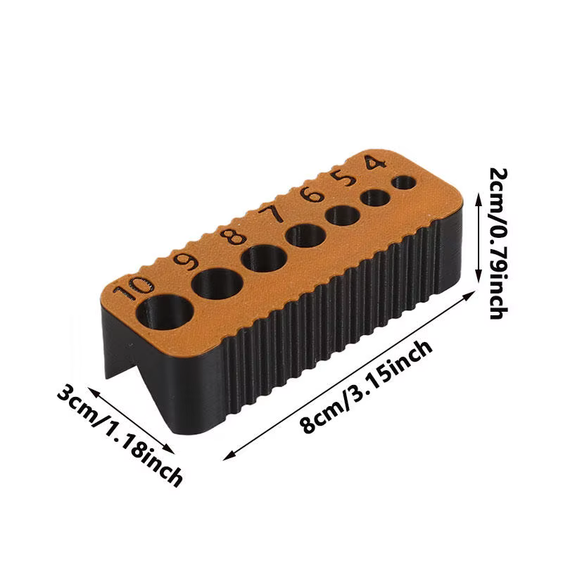 Guide de perçage pour trous de 4/5/6/7/8/9/10 mm