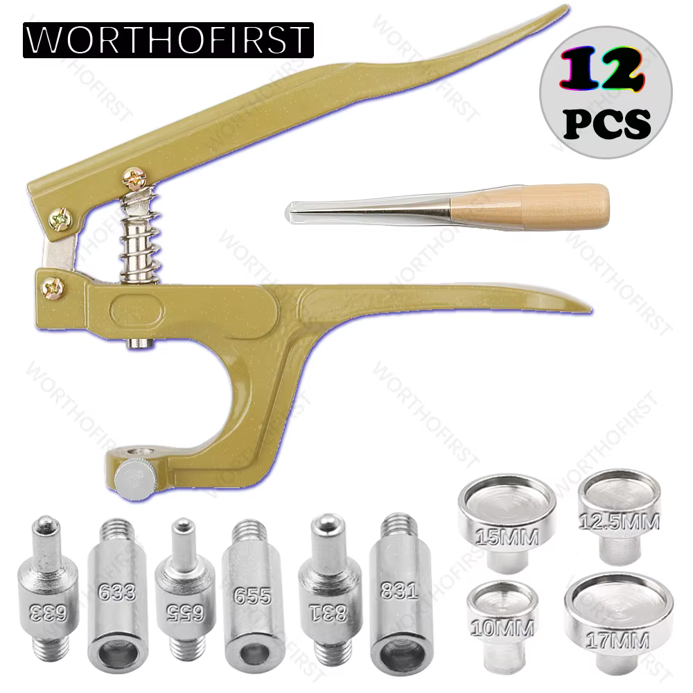 Outils de presse à main pour le travail du cuir, pour boutons-pression, Jeans, bricolage, maroquinerie, vêtements, sacs, manteau, accessoires de couture