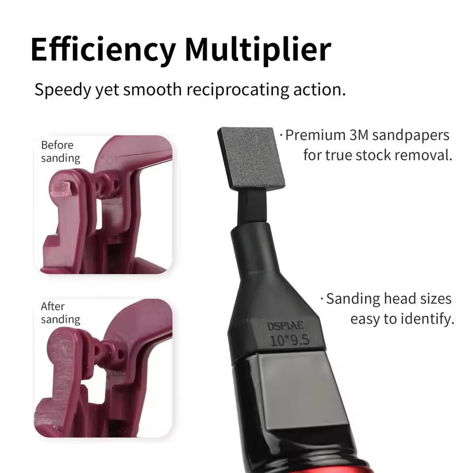 DSPIAE ES-A ponceuse alternative bricolage électrique USB Charge stylo de meulage modèle en plastique têtes de ponçage papier de verre outils d'artisanat militaire
