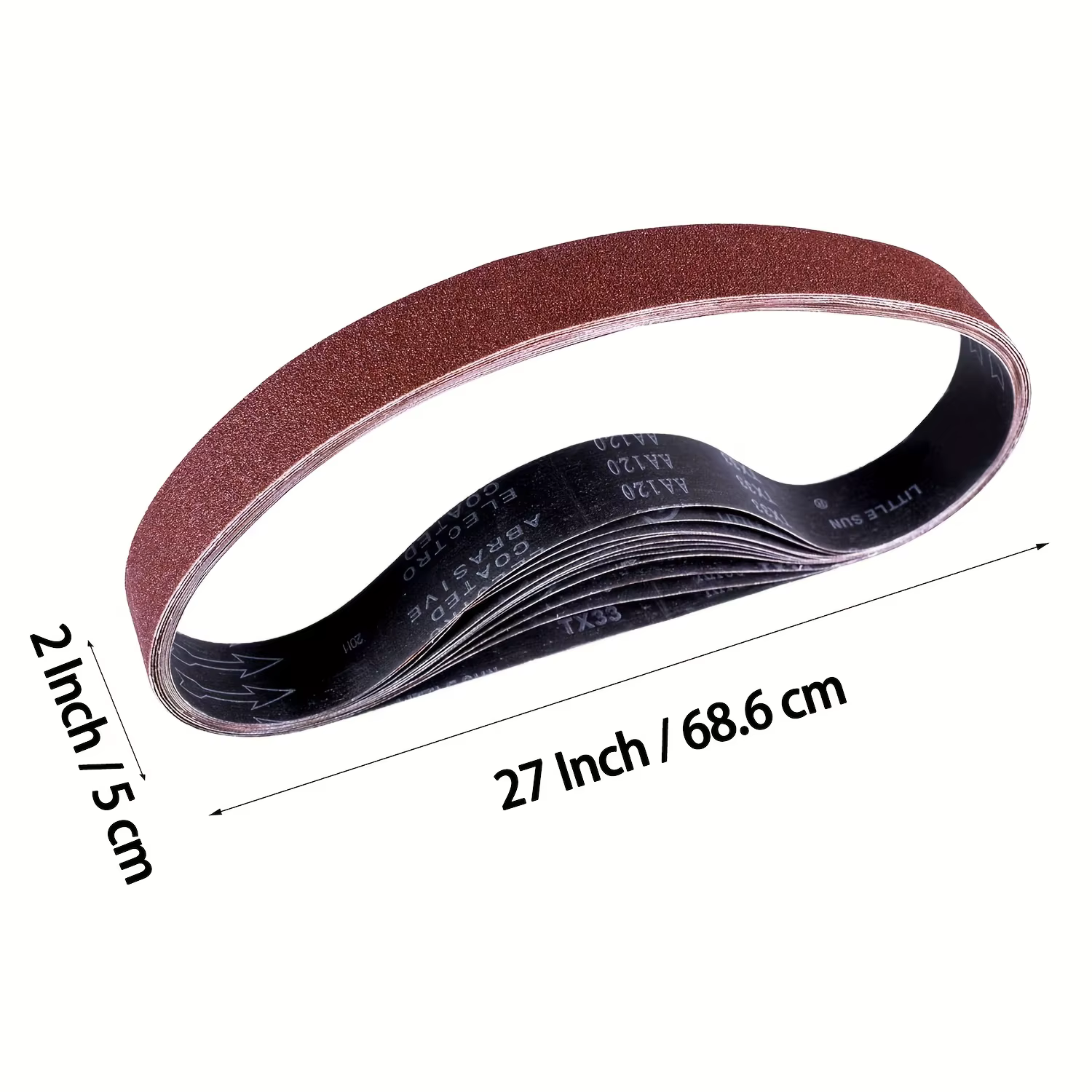 Ensemble de bandes abrasives 6 pièces 686x50mm