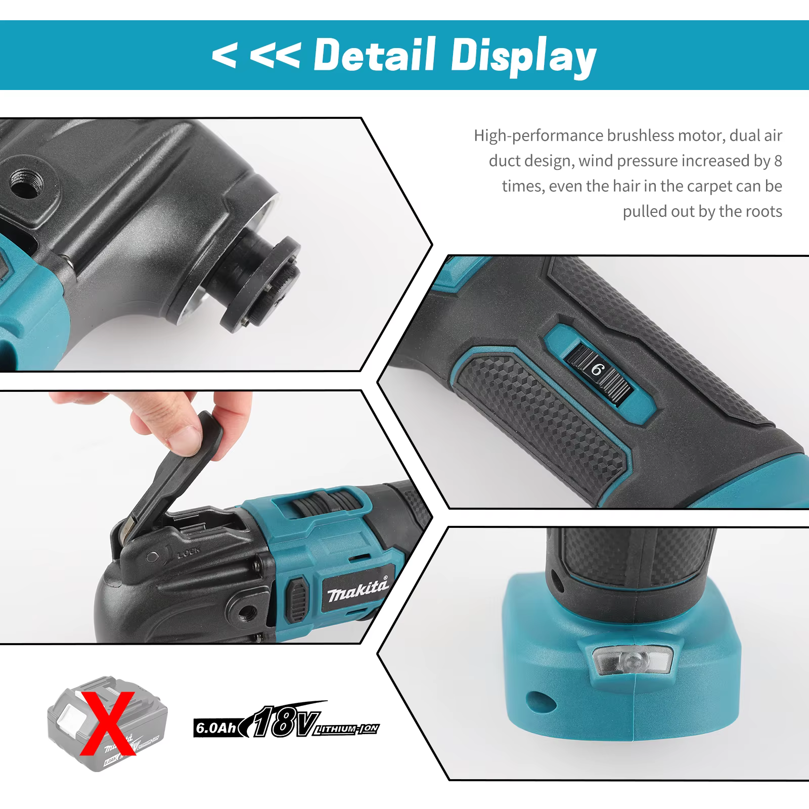 Outil oscillant sans fil Makita 18V