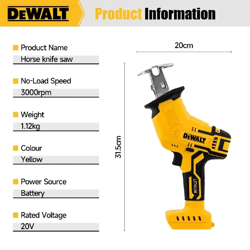 Scie sauteuse sans balais Dewalt 2800 tr/min