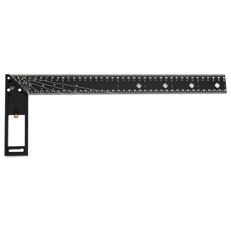 Règle droite carrée en aluminium pour charpentier