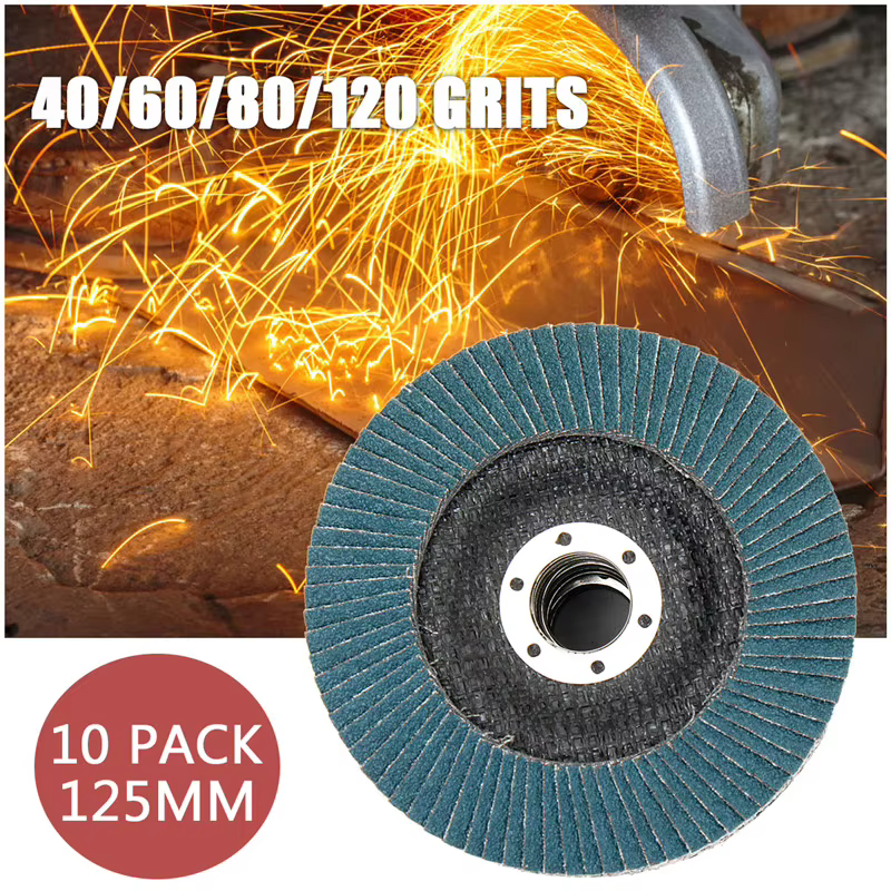 10 pièces disques à lamelles 125mm meuleuse d'angle