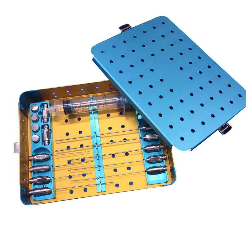 Kit de canule de transplantation de greffe de remplissage de graisse faciale, cellule de tige Lipo, transfert de graisse du visage, ensemble d'aiguilles de liposuccion, offre spéciale