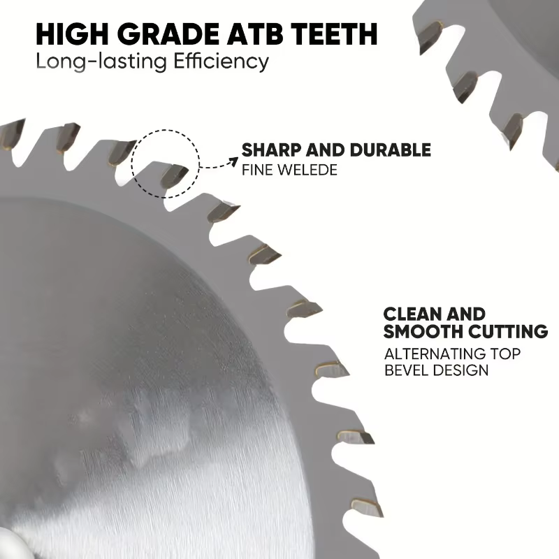 Lame de scie circulaire bidirectionnelle à pointe carbure à 40 dents