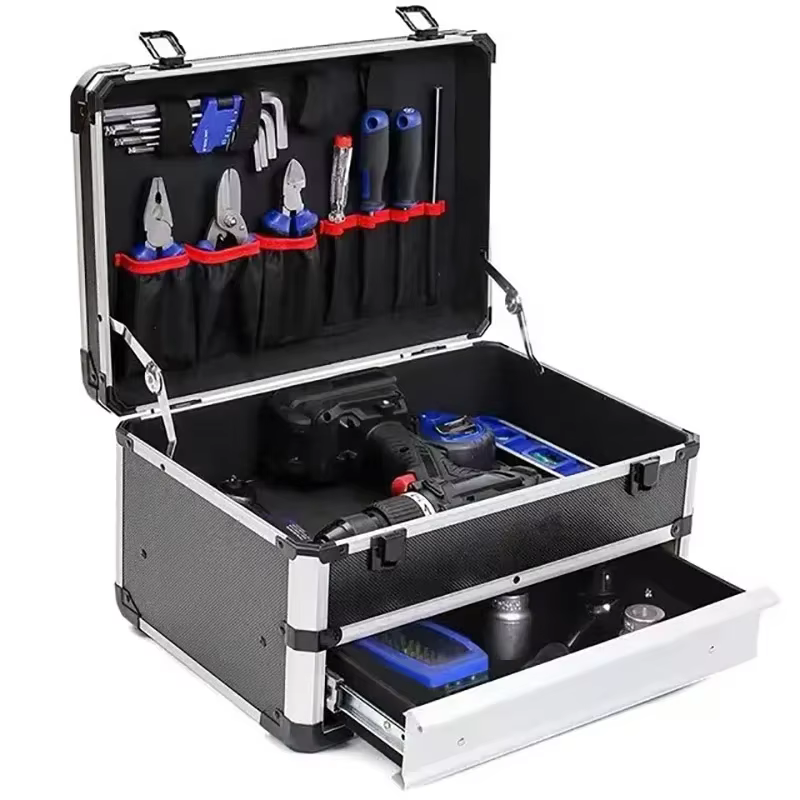 Boîte à outils en alliage d'aluminium