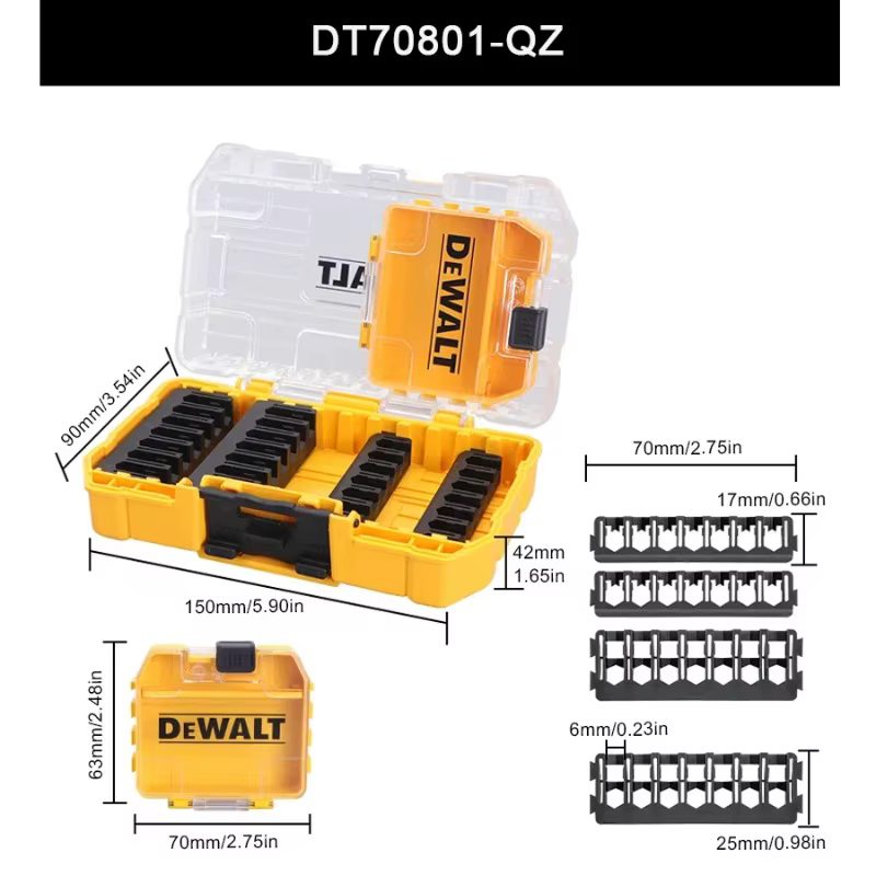 DEWALT DT70801 TSTAK, boîtier robuste