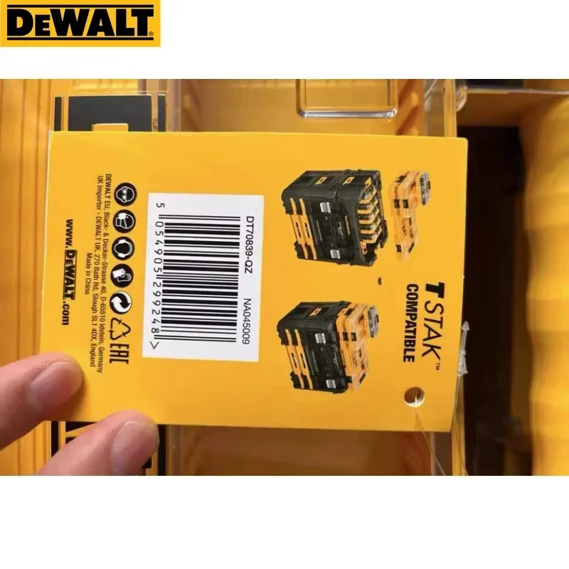 DEWALT DT70839 grand boîtier robuste avec 6 séparateurs diviseur vis embouts boîte de rangement