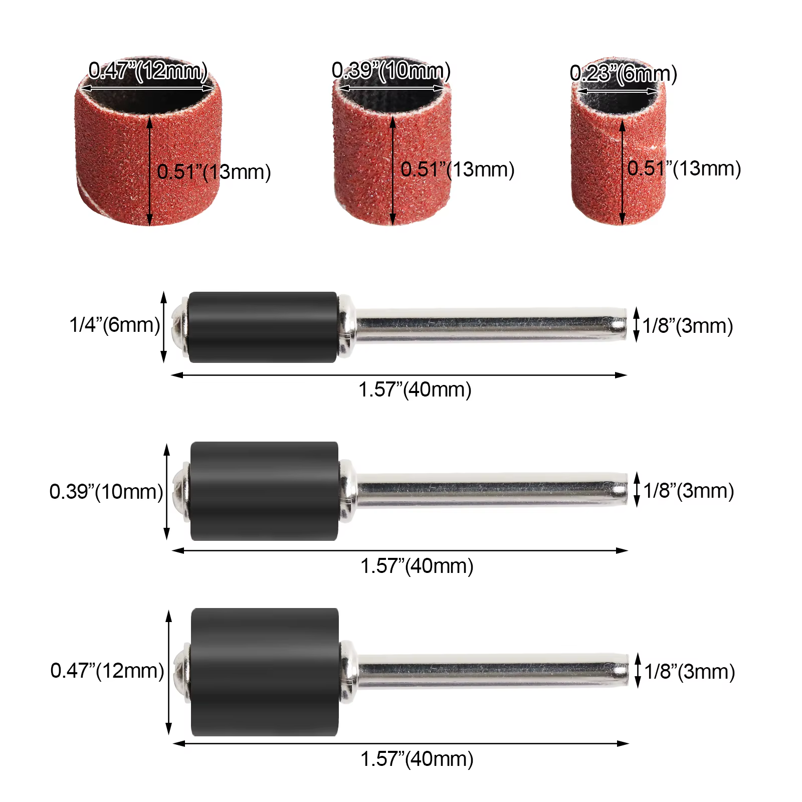 Kit de tambours de ponçage
