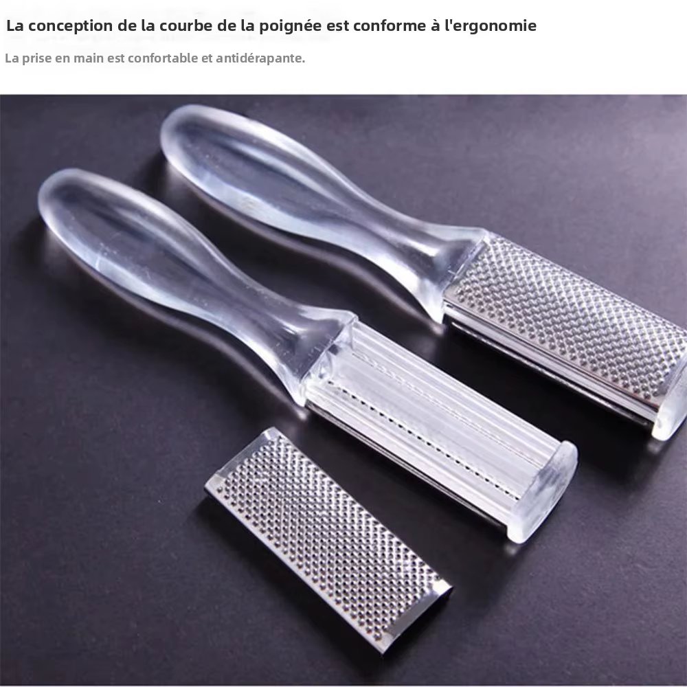 Râpe à pieds exfoliante pour éliminer les peaux mortes, lime à pieds multi-faces, outils de pédicure, pierre ponce pour les pieds