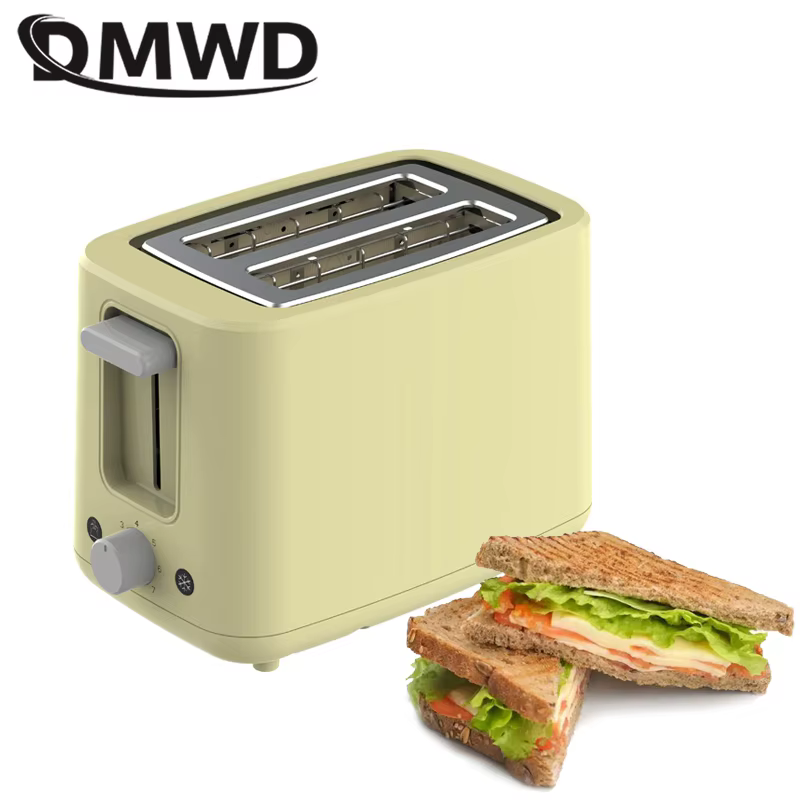 Grille-pain électrique domestique 2 fentes, machine à sandwichs, grille-pain à pain et bagels, four à cuire, fonction pop-up automatique, plateau à miettes amovible, 220V