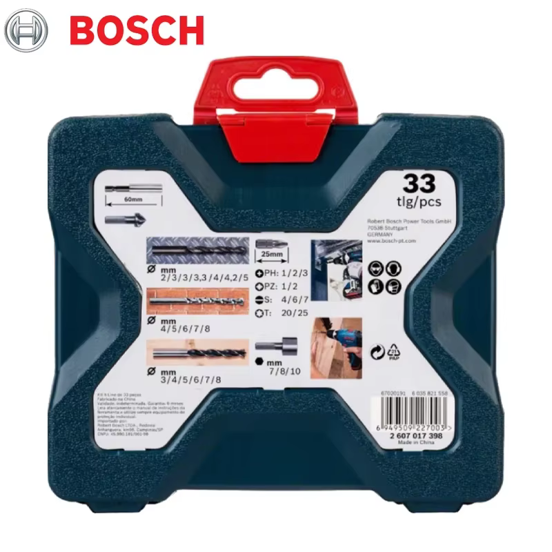 BOSCH 2607017398 Ensemble de forets et embouts de tournevis X-Line pour perceuse à percussion