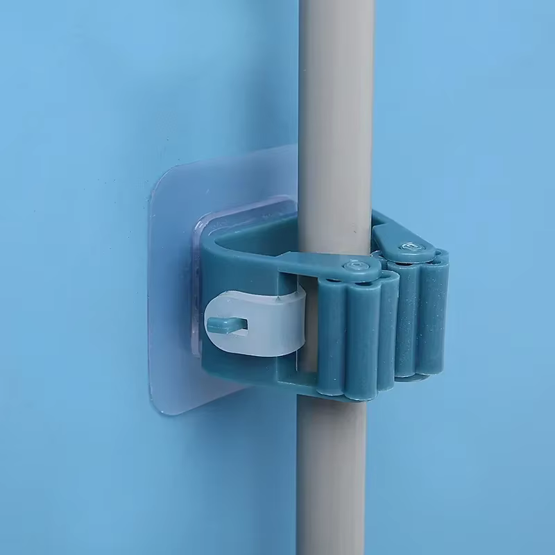 Support mural pour organisateur de vadrouille, cintre pour brosse et balai, support de rangement pour la maison, salle de bains, crochets de tuyau suspendus à aspiration, outils ménagers pour la maiso