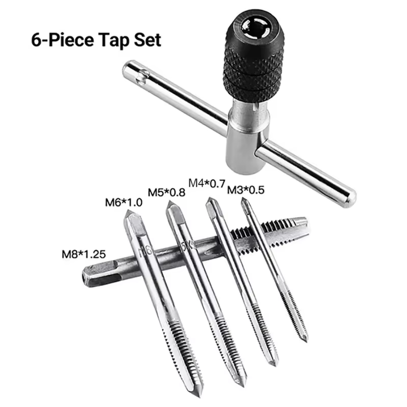 Jeu de tarauds M3/M4/M5/M6/M8