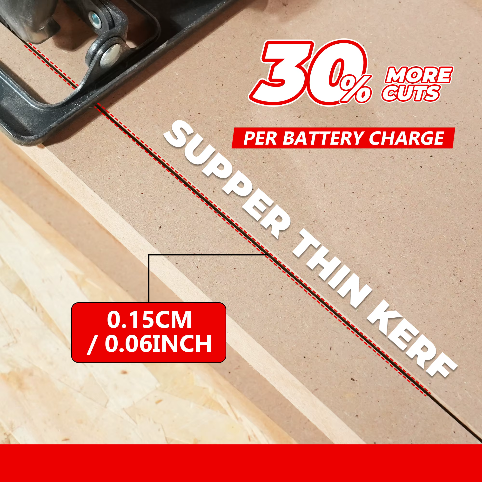 Lame de scie circulaire EZARC 6-1/2 pouces 24T/40T/60T
