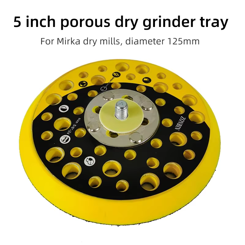 Base de disque collant pour machine à papier de verre pneumatique