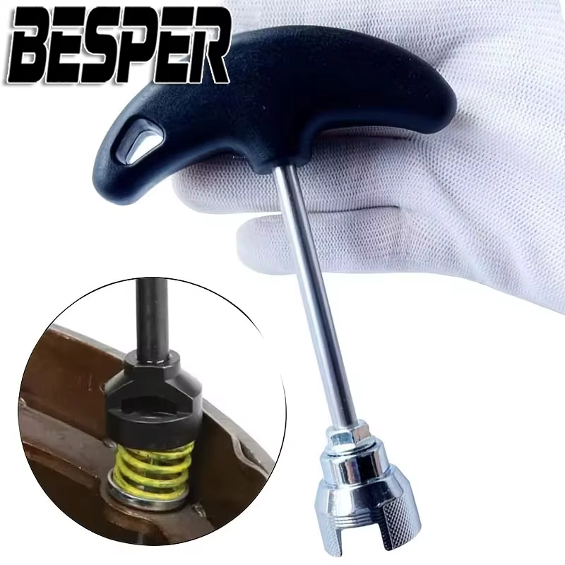 Outil de compression de ressort de frein, outil de réparation de frein de voiture avec poignée d'installation, compresseur de réparation de rondelle de ressort de frein