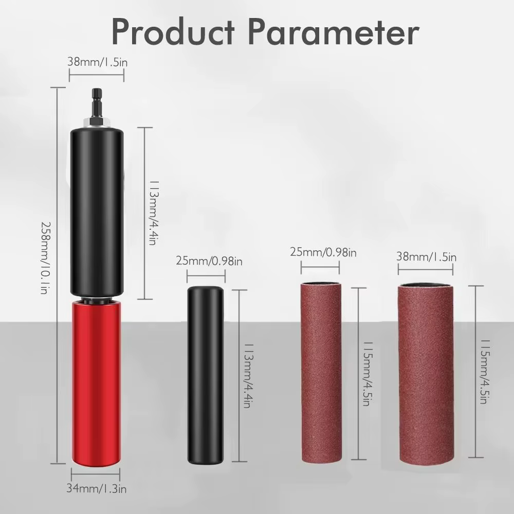 Kit de ponçage à tambour pour perceuse