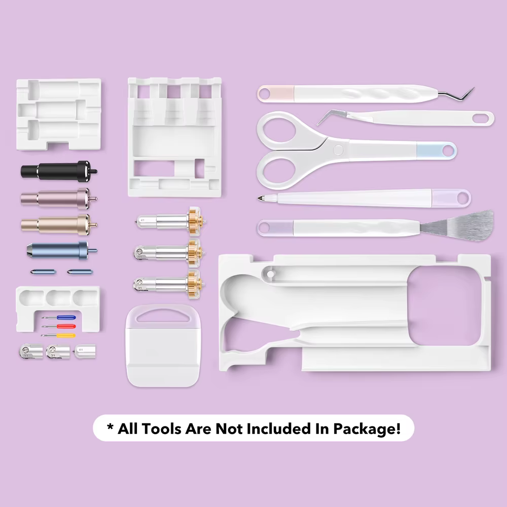 Insert de rangement pour outils compatible avec Cricut Maker 3 et Maker, plateau pour kit d'outils de désherbage, organisateur d'accessoires pour lames et embouts