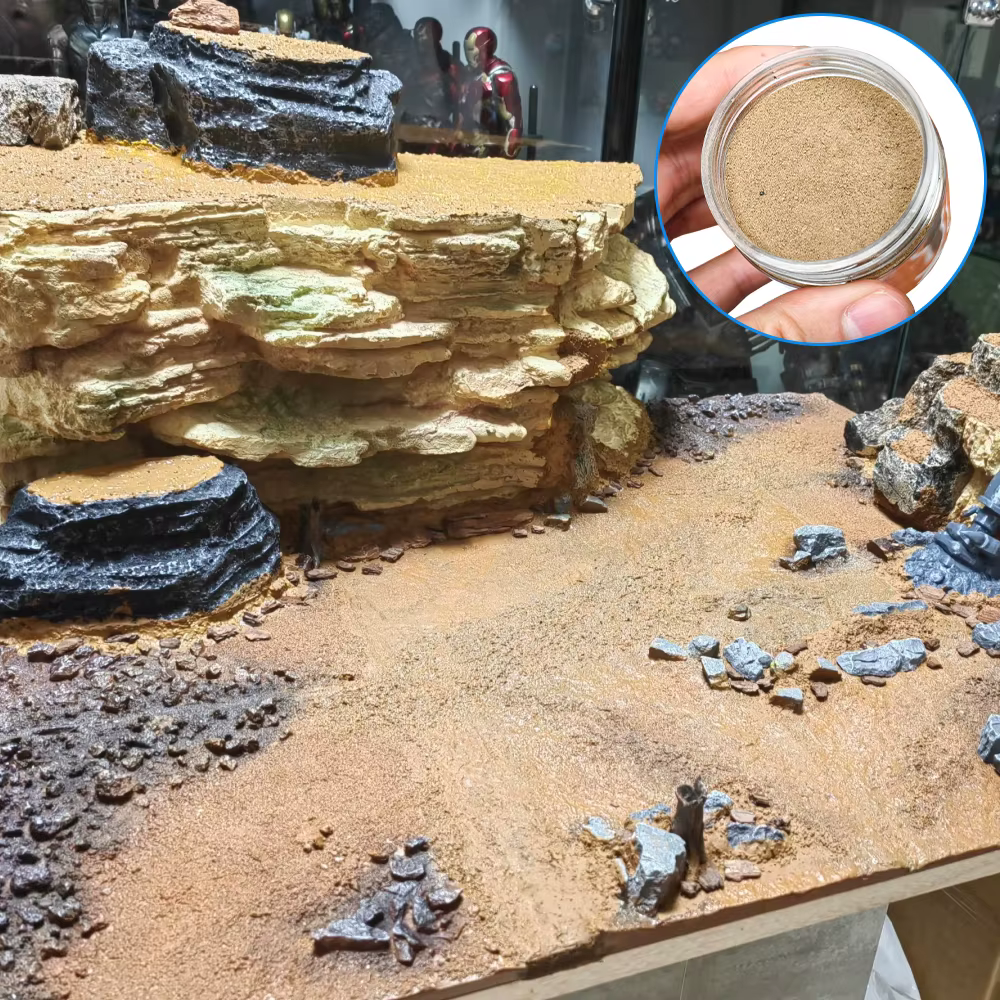 Scène de modélisation de Terrain 100ML, sol naturel pour Dioramas de guerre, paysage Miniature, bricolage, fabrication de modèles, Kits de paysages militaires