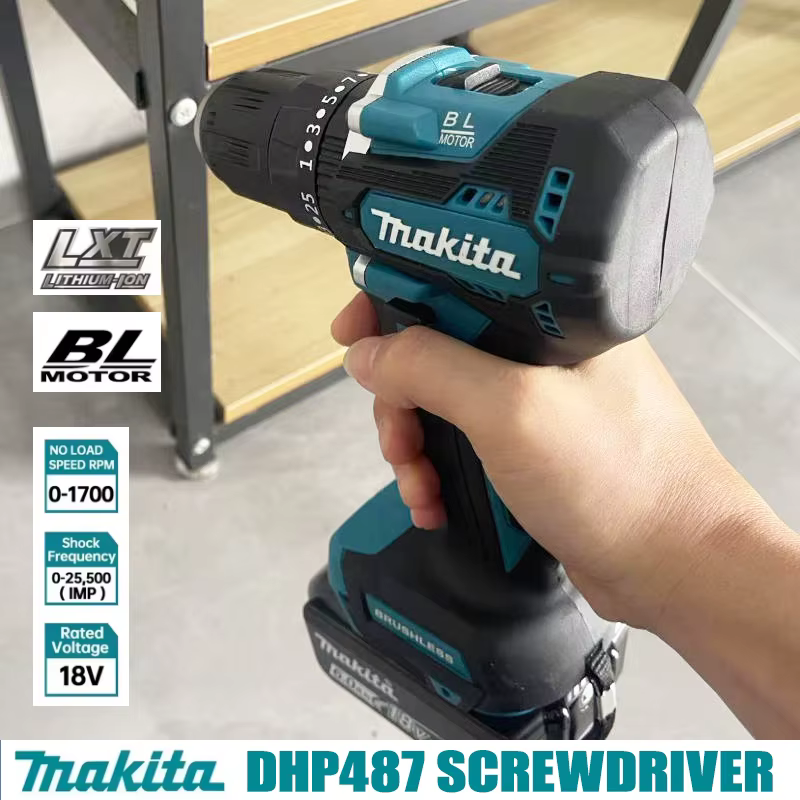 🔥 Makita DHP487 18V Perceuse à percussion sans fil sans balais