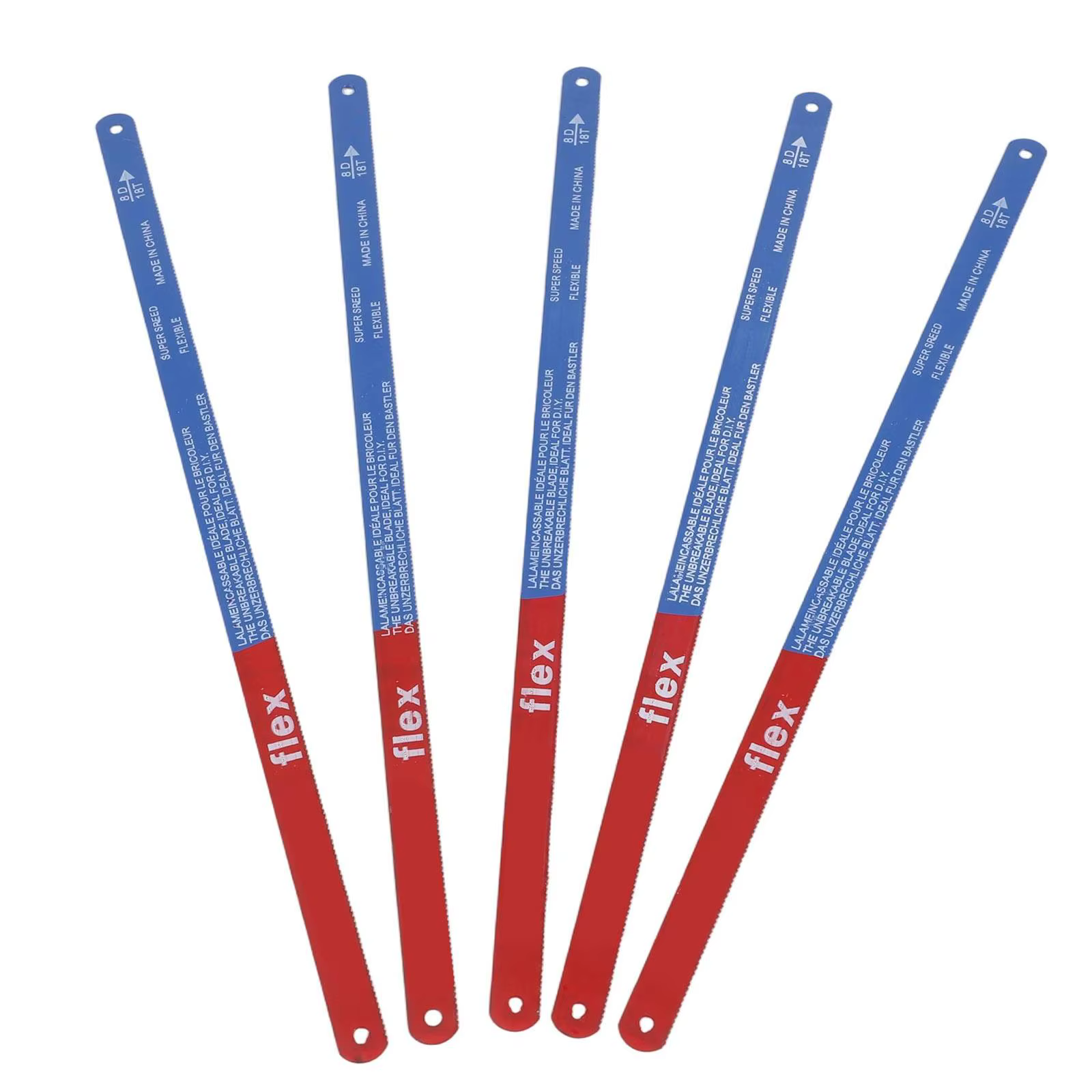 Lames de scie à métaux 300mm, 5 pièces, 14T/18T/24T, bi-métal, pour couper la viande et le bois, outil manuel pour le travail du bois