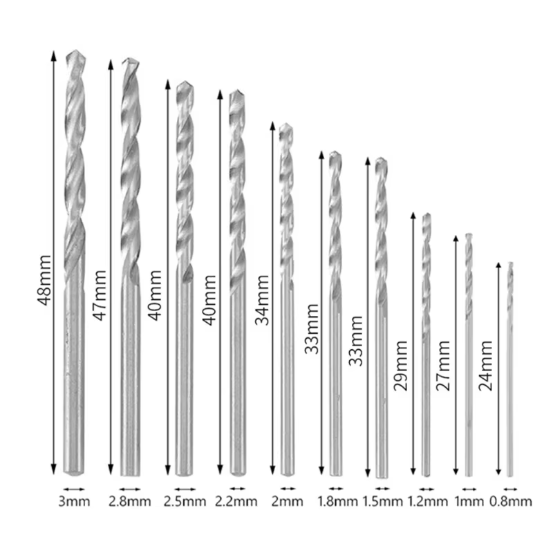 Mini perceuse à main avec forets de 0.8 à 3.0mm