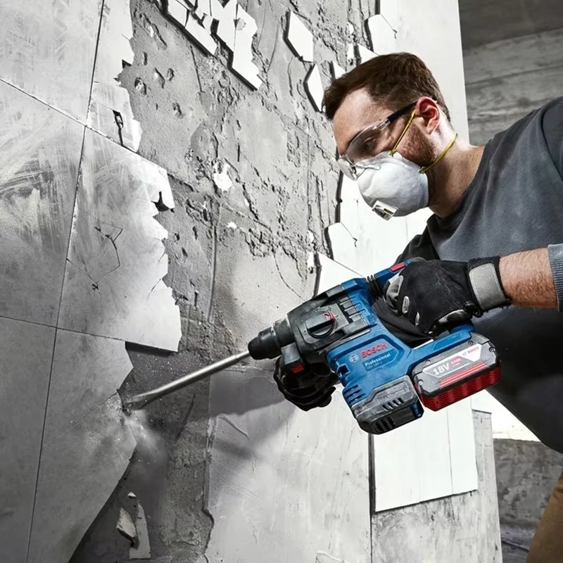 BOSCH GBH 185-LI marteau rotatif professionnel sans brosse perceuse à percussion SDS PLUS 18V marteau électrique en béton Rechargeable GBH185-LI