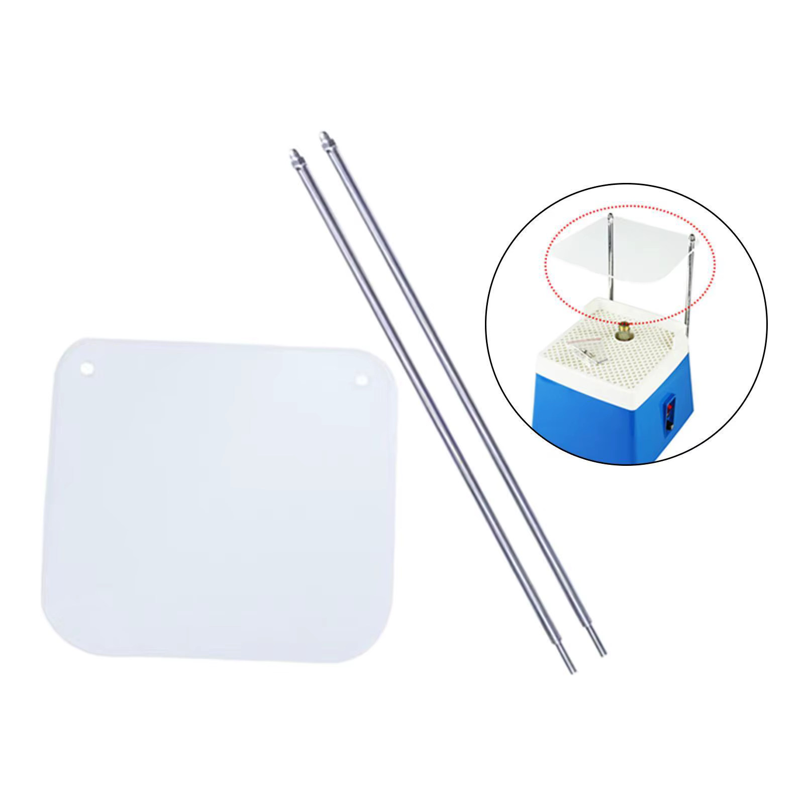 Broyeur professionnel de vitrail à lunette acrylique