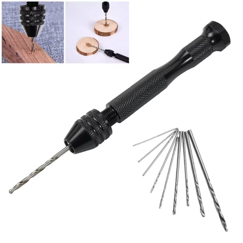 Mini perceuse à main avec forets de 0.8 à 3.0mm