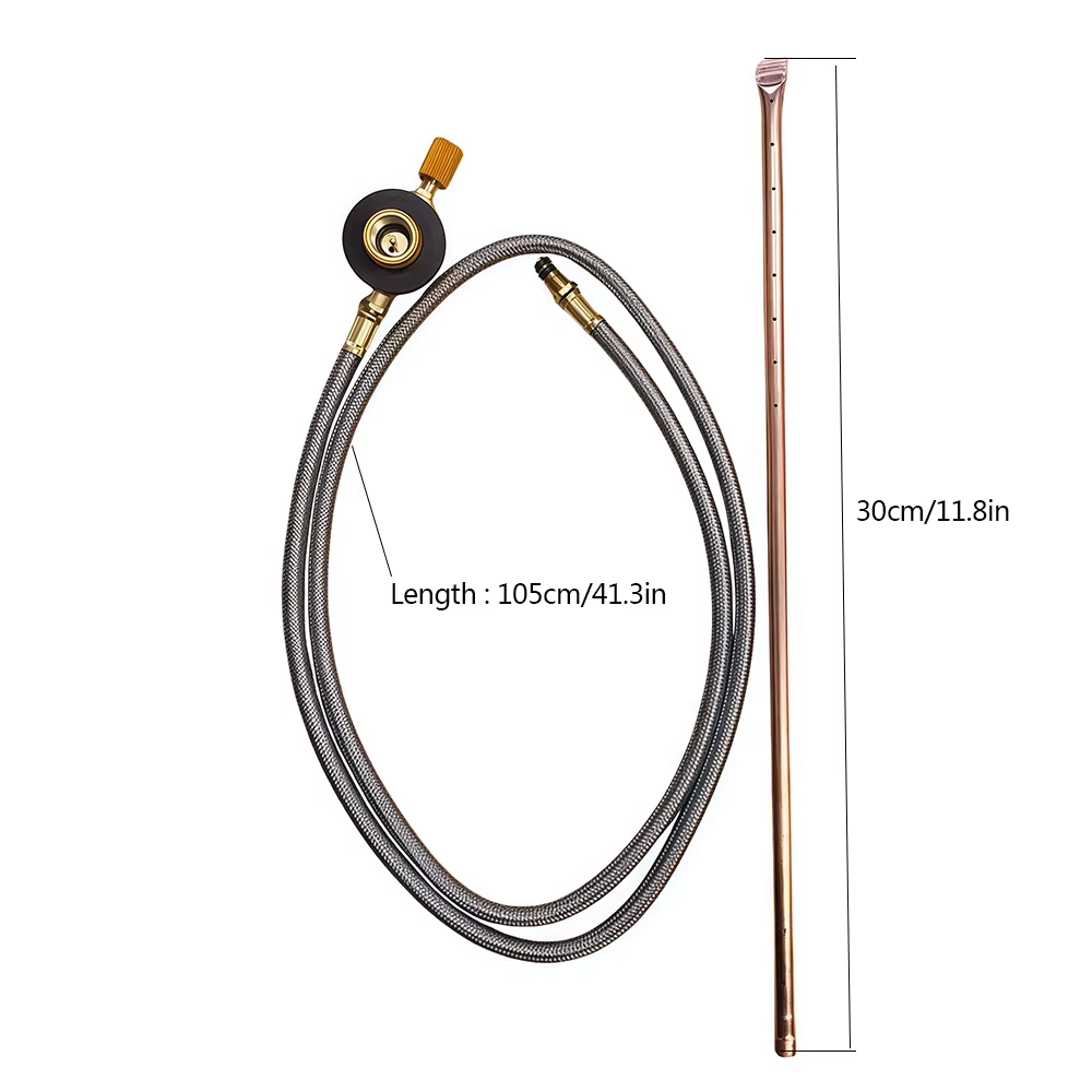 1 Ensemble de pistolet à flamme portable pour allumer le charbon de bois, idéal pour barbecue extérieur, camping, poêle à bois, foyer