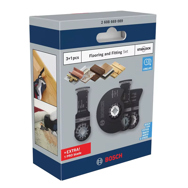 BOSCH 2608669089 Ensemble de lames de scie Starlock pour montage de sols