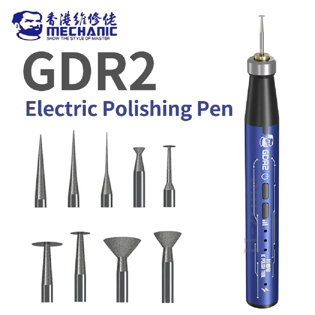 Stylo de polissage électrique multifonction MECHANIC GDR2 pour la réparation de téléphones portables