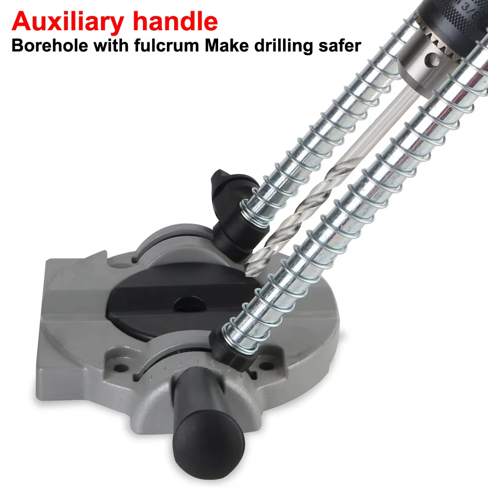 Support de perceuse multifonctionnel avec colonne en acier