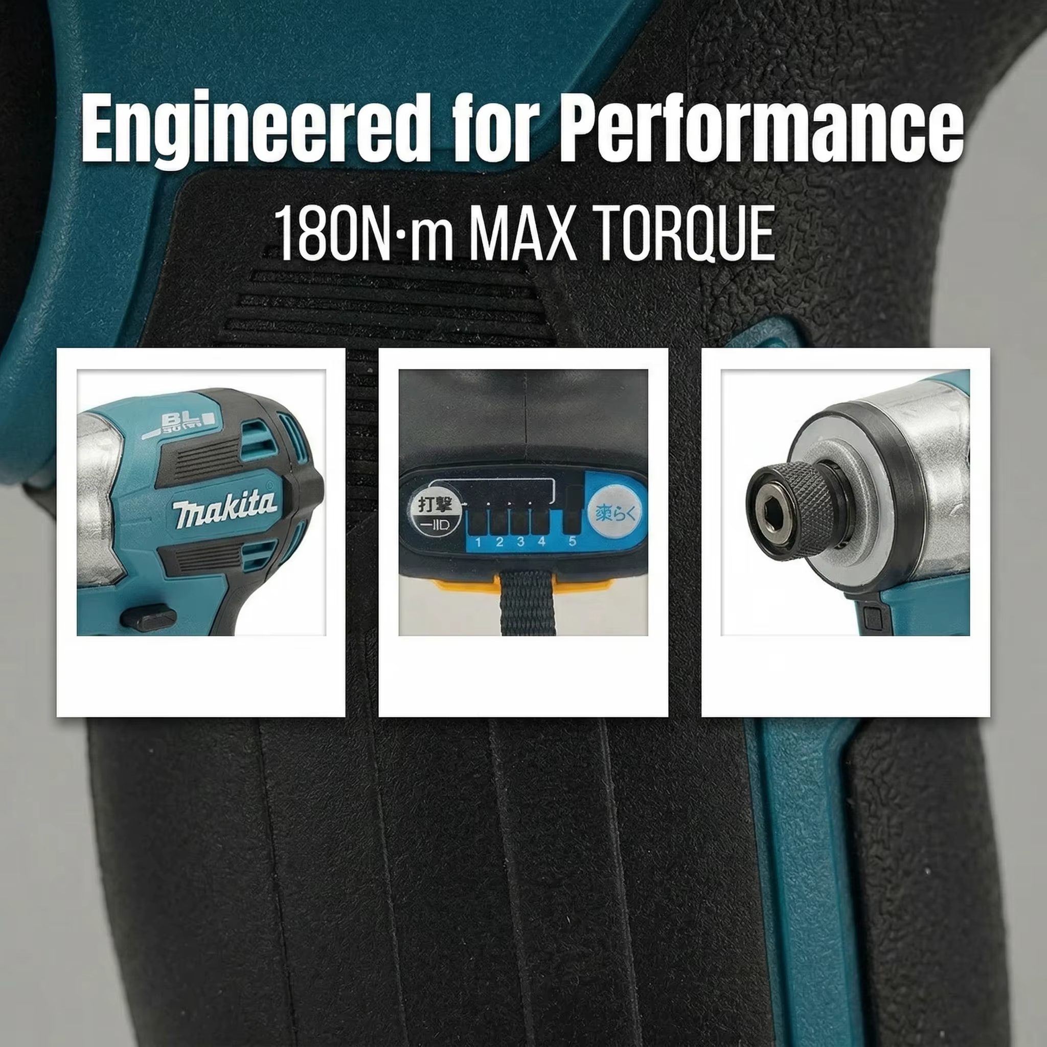 Makita DTD173 Perceuse à percussion sans fil 18V - Perceuse-visseuse électrique pour bois et boulons (Machine nue)