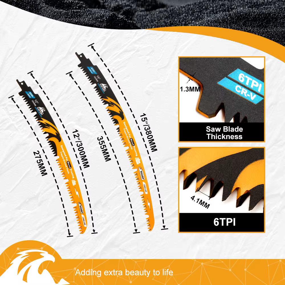 Ensemble de lames de scie alternative pour dents