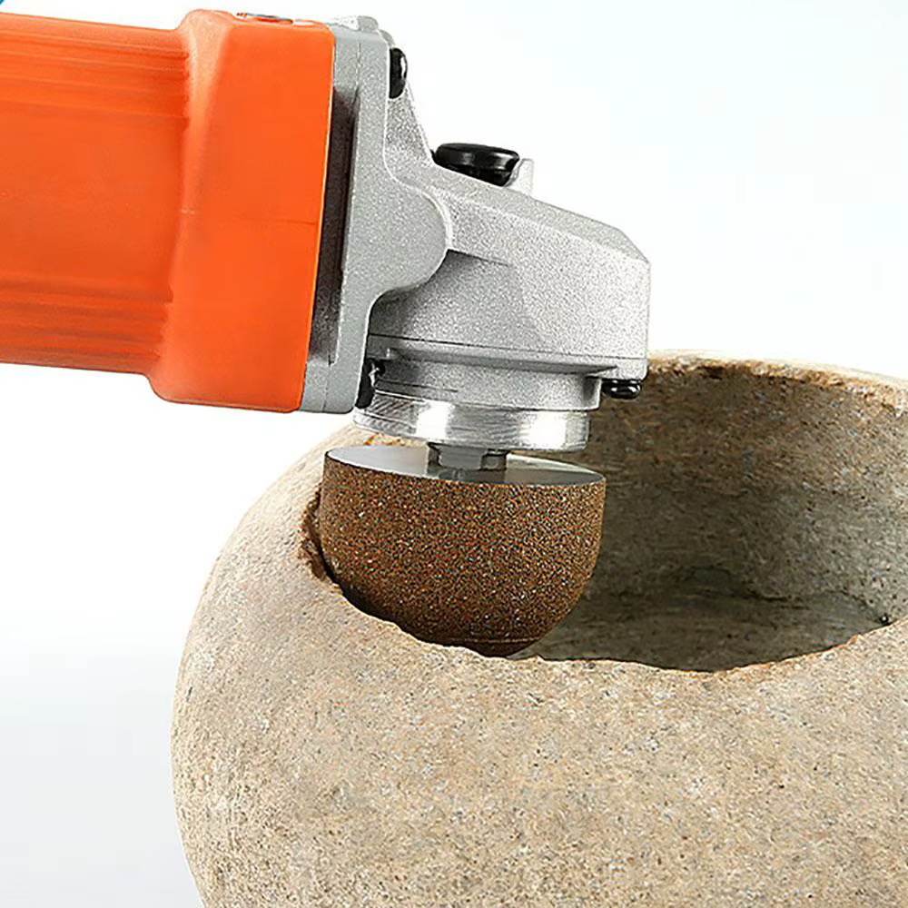 Roue de polissage diamantée brasée pour gravure et meulage de pierres