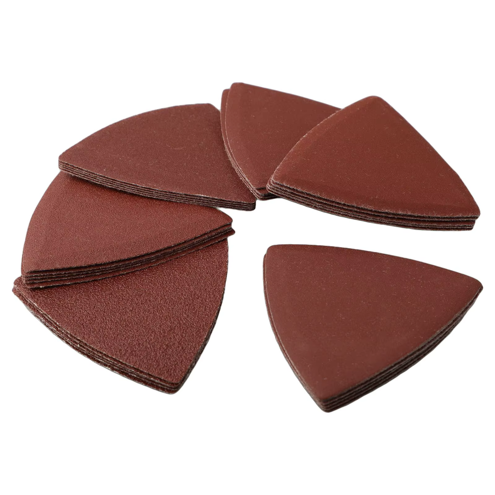 Feuilles de ponçage triangulaires à crochet et boucle
