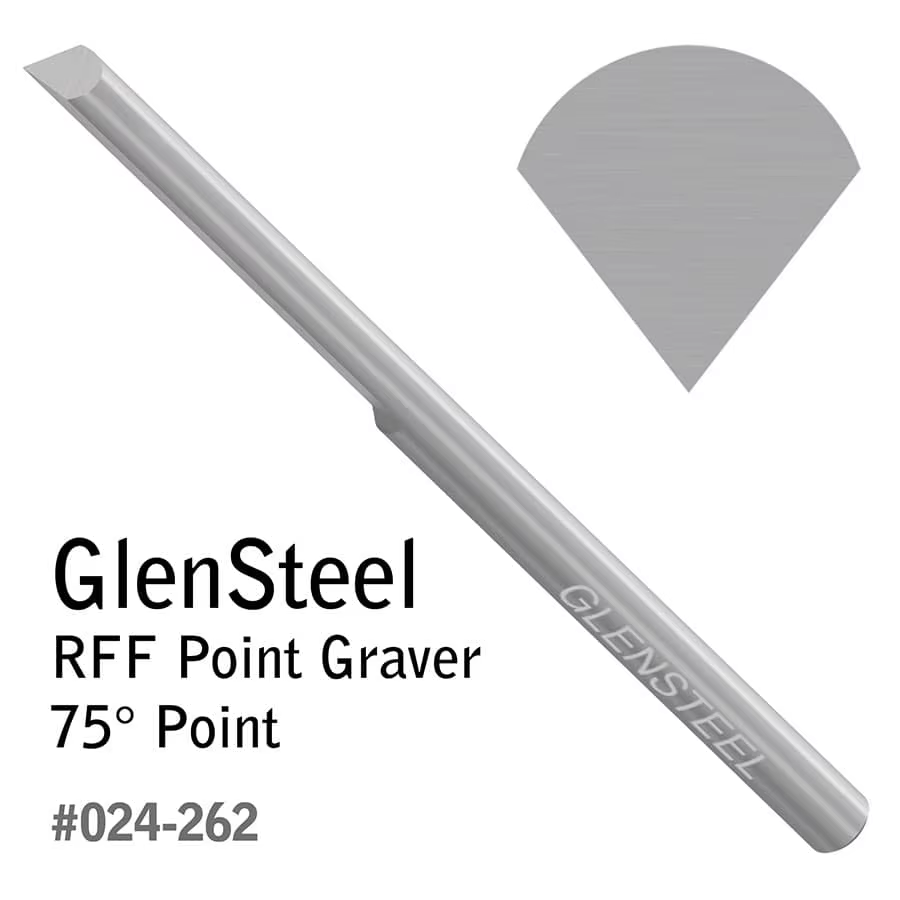 Graveur à pointe GRS GlenSteel RFF 30 ° -120 ° Outil de gravure