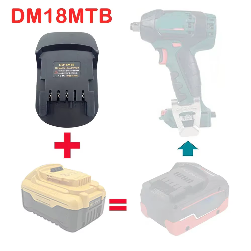 Adaptateur convertisseur de batterie pour outil électrique Metabo18V MT18MTB DM18MTB BS18MTB