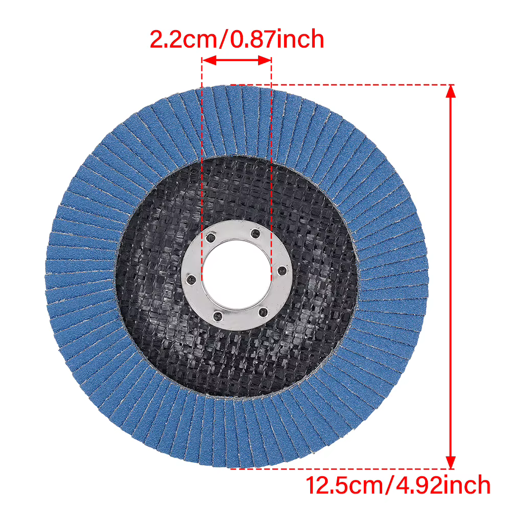 10 pièces 5 "125mm meuleuse d'angle disques de ponçage 40/60/80/120 grain meule