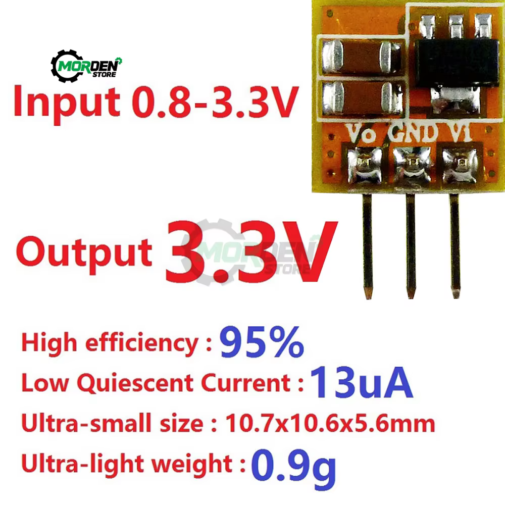 Convertisseur Boost 0.7-5V à 3V 3.3V 5V DC DC