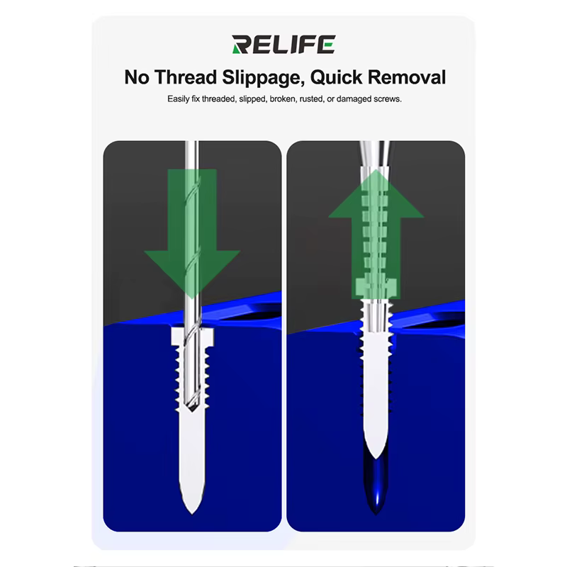 RELIFE TX1 jeu de forets à vis à filetage coulissant forte Force de verrouillage sans