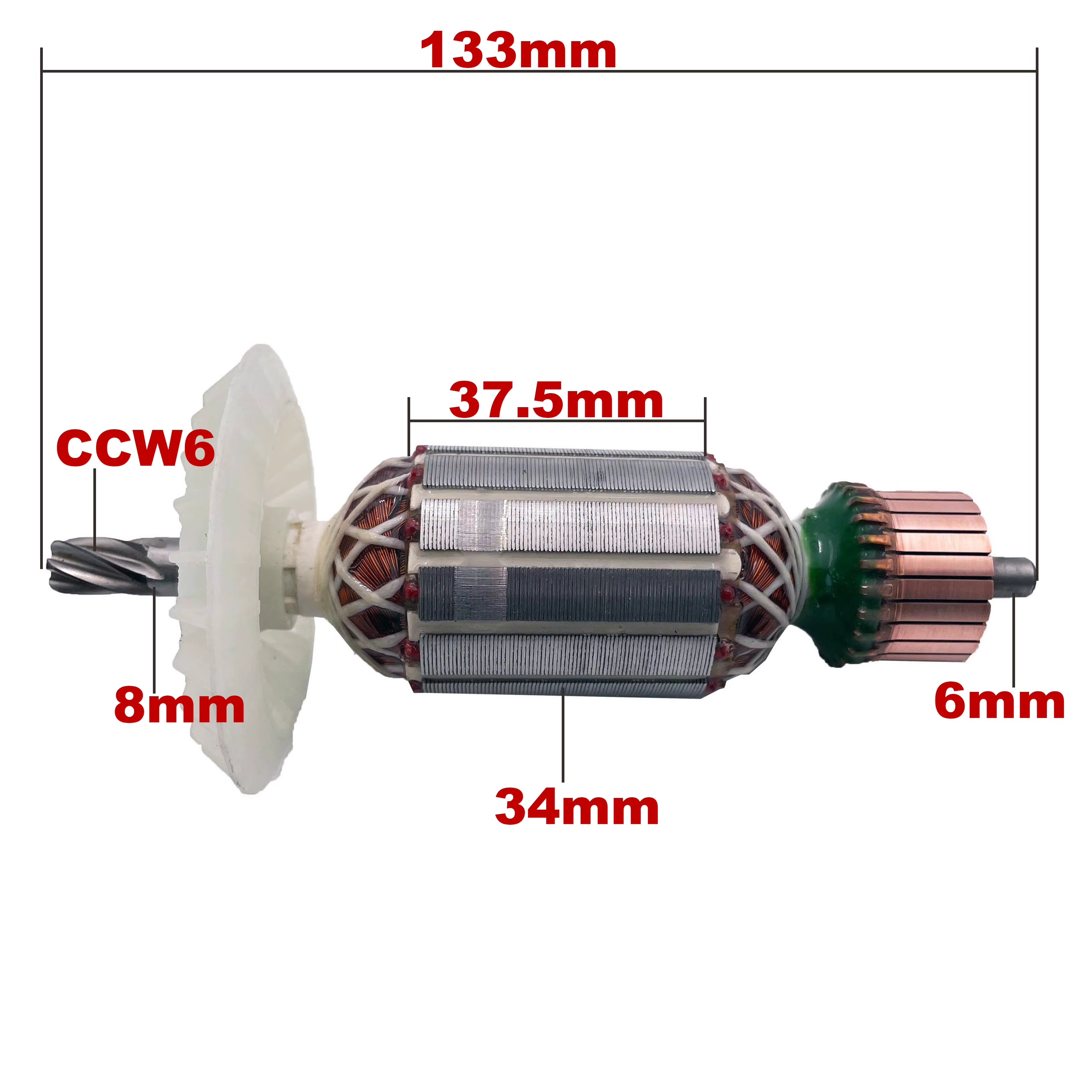 AC 220V 240V TE2-2 Induit Rotor pour HILTI Marteau Perforateur Pièces de rechange Perceuse à percussion TE2-M